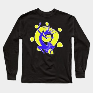 Kokopelli Sun Drummer Long Sleeve T-Shirt